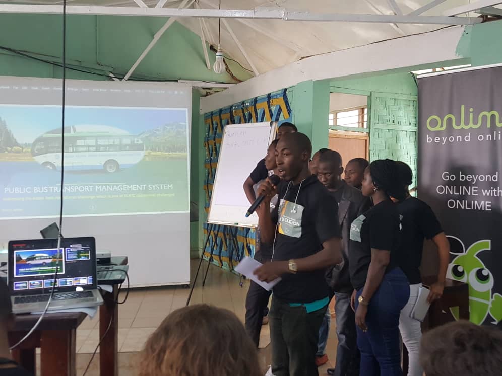 sensihub1's tweet photo. Tech in Action presenting on public bus transport management system, they developed a centralized management system to monitor and regulate transportation and also give road routes to the public.
#DSTI #MoTA #worldbank #gfdrr #Sensitechhub #urbanmobilityhack https://t.co/MSEzuao8RK
