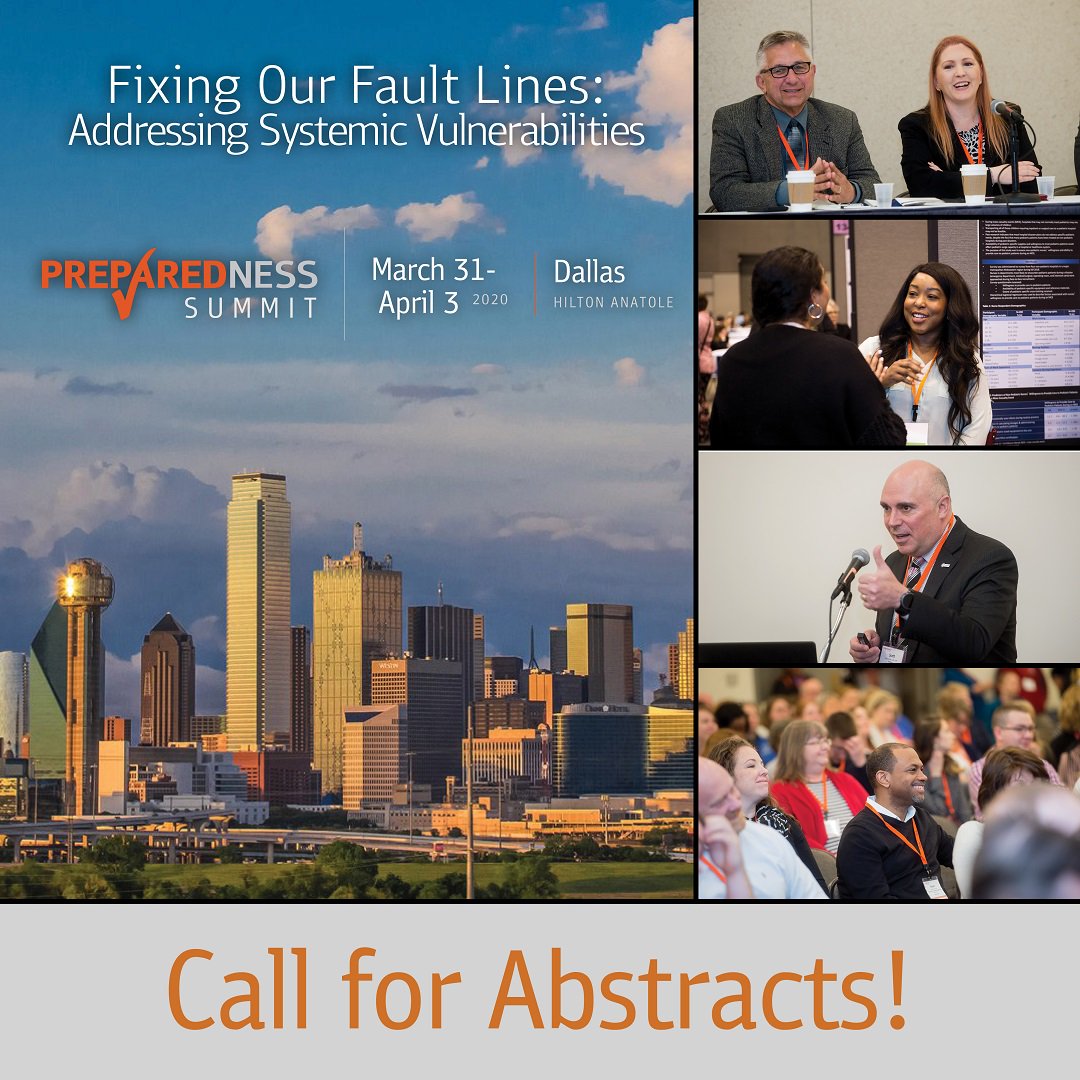NACCHOalerts's tweet photo. Disasters &amp; emergencies expose the fault lines in national #healthsecurity. Submit #Prep20 abstracts for "Fixing Our Fault Lines: Addressing Systemic Vulnerabilities" to help the field address those weaknesses &amp; create more prepared, resilient communities: https://t.co/Do0BOt7U3J https://t.co/qXAncBHd4g