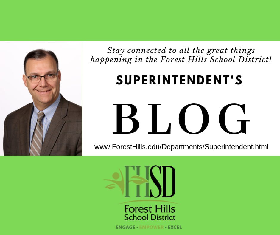 In this month's blog, Superintendent Prebles gives thanks to the many community partners and volunteers who donate time and money to support our students! Read more: bit.ly/2KtFPrs #WeareFHSD