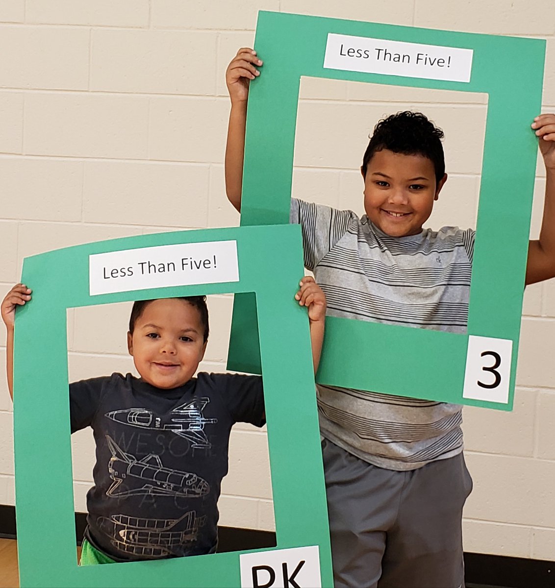 RachaelALee's tweet photo. Taking the #lessthanfive attendance challenge as we head into pre-k and 3rd grade @EJJaguars https://t.co/IMQPvdnueL
