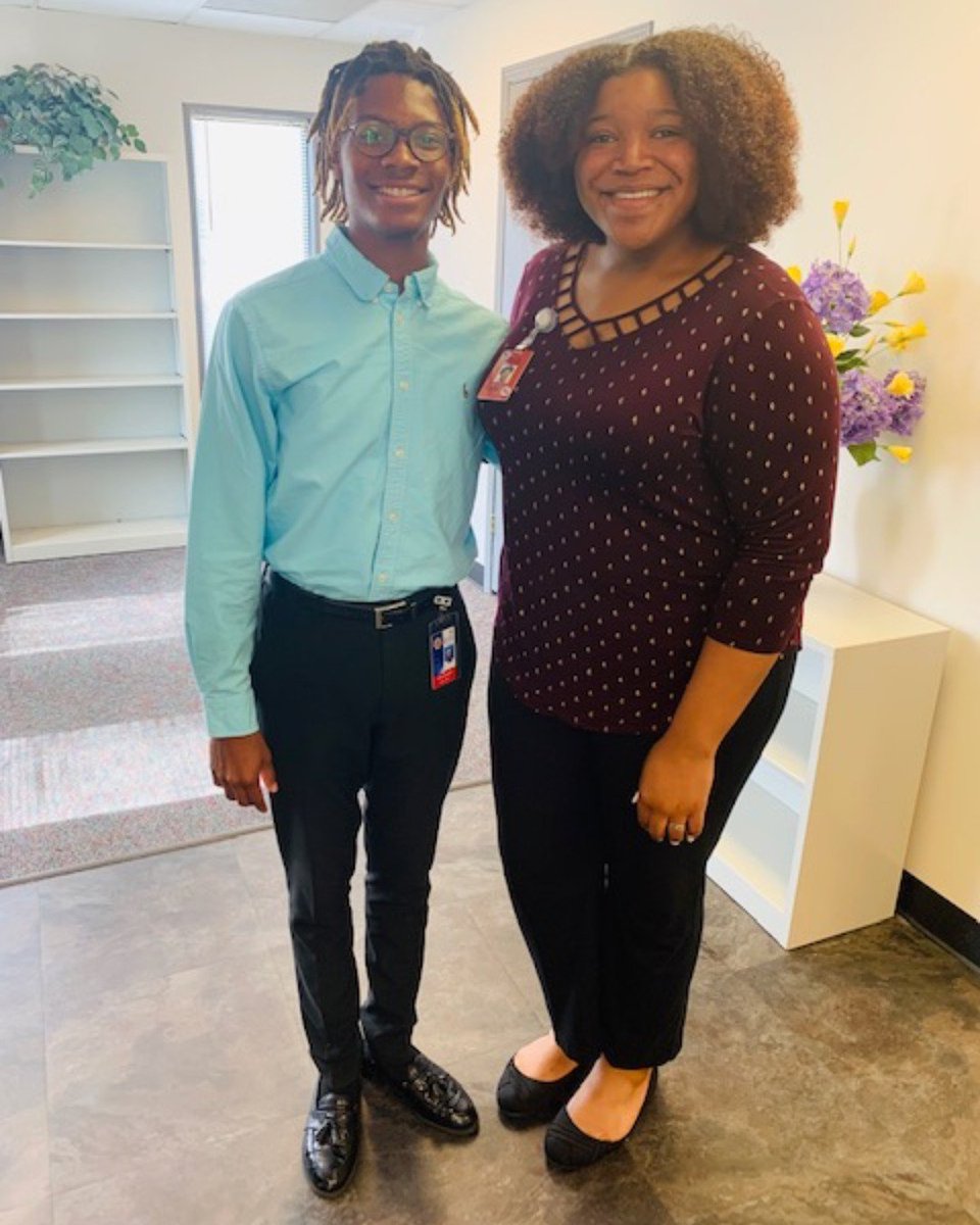 HarrisCoPct2's tweet photo. #InternHighlight Our Precinct 2 Community Relations Intern, Asiah Byers, joined the Harris County Sheriff Office's Intern, Jamel Jolivet, at Congresswoman Sylvia Garcia's Neighborhood Safety & Improvement Meeting. Our interns are involved and community driven! #Precinct2engage https://t.co/pau332QSge