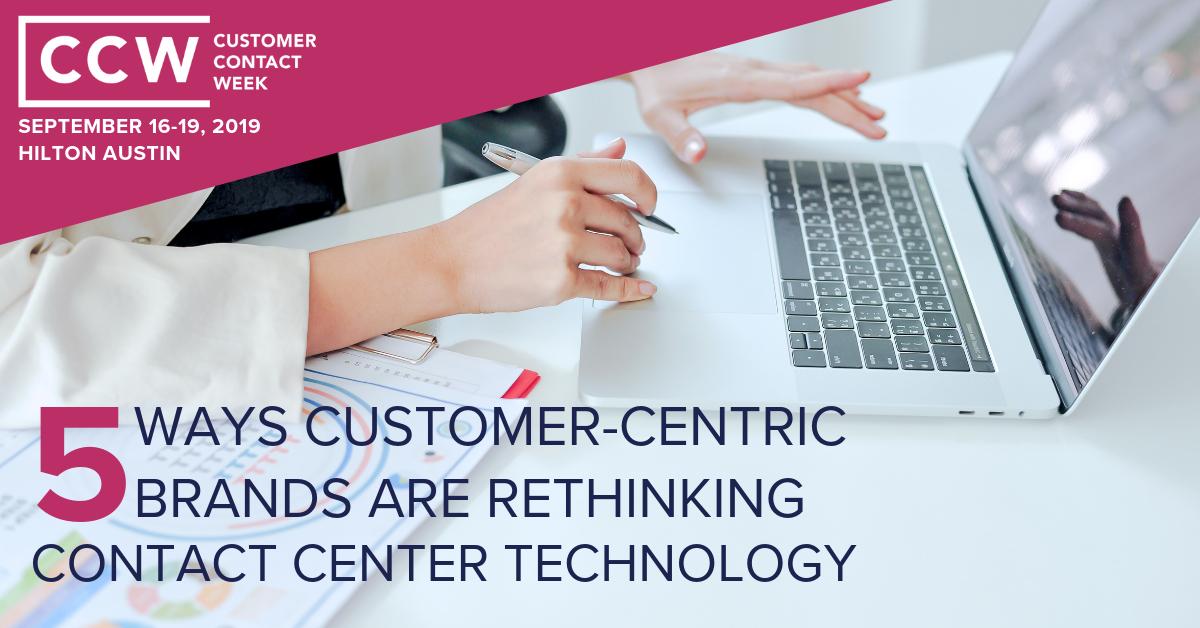 PACEassociation's tweet image. View the latest report @CustContactWeek put together on the 5 Ways Customer-Centric Brands Are Rethinking Contact Center Technology to help leaders turn customer centricity from a possibility into a certainty. Read it now: bit.ly/2xUGR9W
#CCWAustin19 #20YearsofCCW