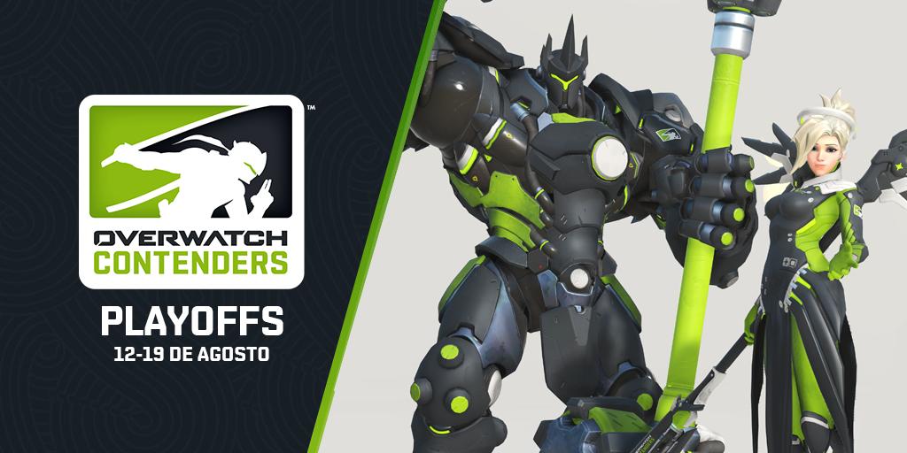 BlizzEsportsBR's tweet photo. As seis melhores equipes desta temporada lutarão nos Playoffs da Overwatch #ContendersSA a partir de 8 de agosto! 💥 🔥 

❇️ @LowkeyEsportsGG
❇️ @PinguinosOW
❇️ @FURYAustralia
❇️ @UpGamingOW
❇️ @TeamClarityGG
❇️ #T1me

Não perca! https://t.co/7xanYXZQQr