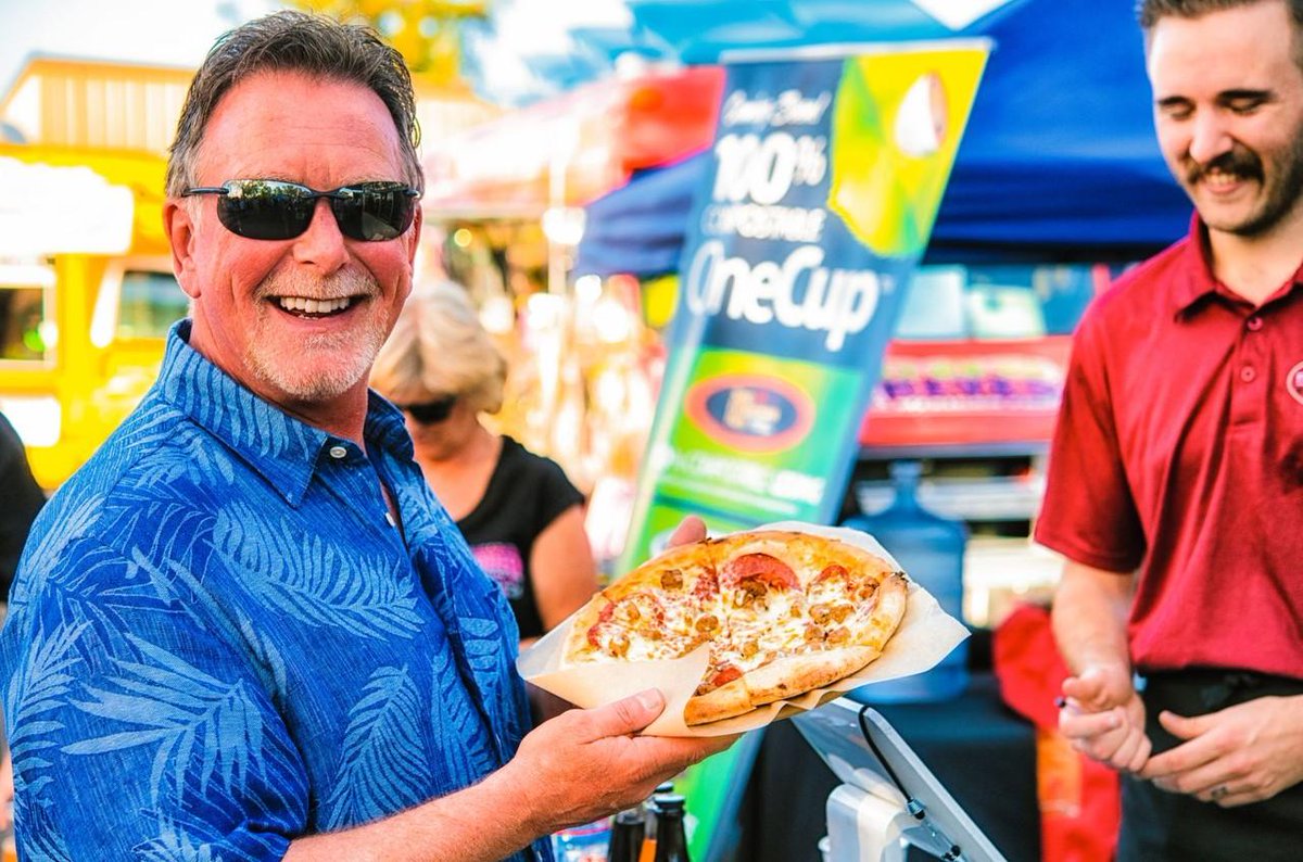 Check out the food options for Saturday, Aug. 10, Big Sam's Funky Band! 
Snowie Magic, Rollin’ Dough Pizza, and Buck &amp; Sadie’s! #MeetMeAtTheQ