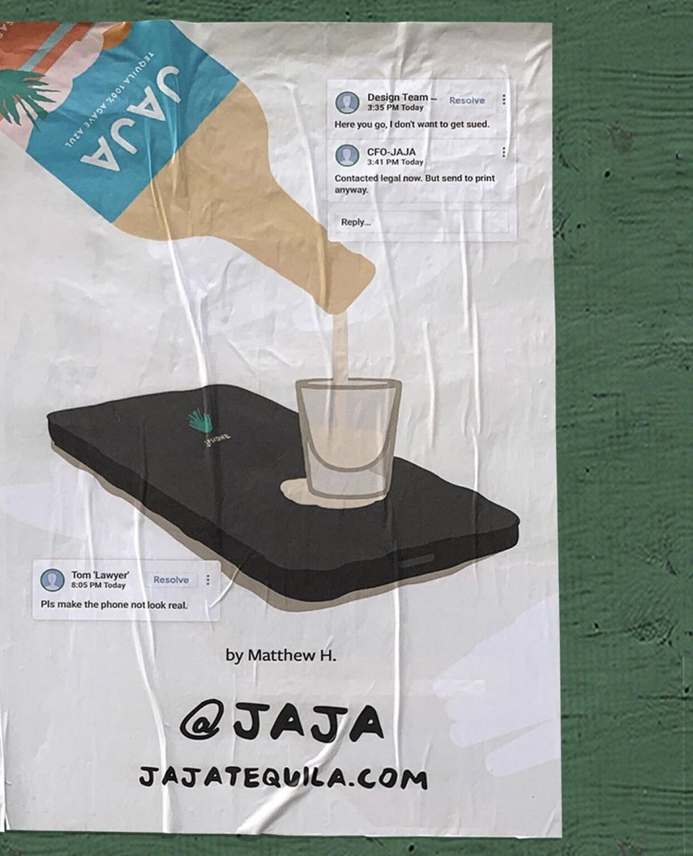 marmaproject's tweet photo. TEQUILA meets HUMOR.
JAJA se ha vuelto una de nuestras marcas favoritas porque todo lo que hacen es revolutionary and on point! #GraphicDesignGoals #SustainableBrands https://t.co/x1JMfonrnc