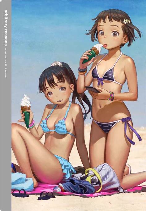 表1イメージです。左のグレーは銀紙です。実はこの絵は入稿がギリギリで、後に荒いところなどを手直しをしているバージョンで、本誌では若干色や細かいところが違っています。A4,40P,フランス製本のフルカラーイラスト本になります。あといつものようにクリアファイルもありますよ。 