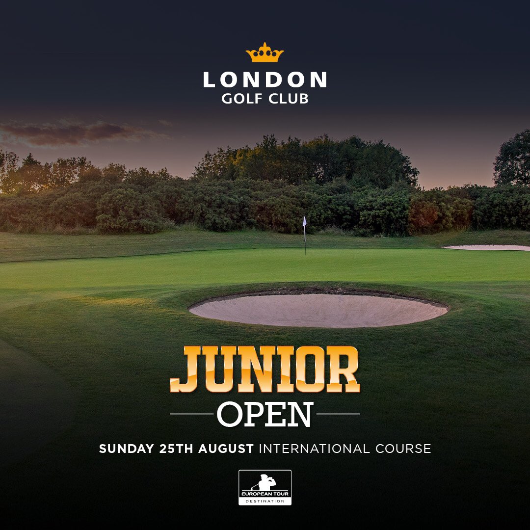 LGC Junior Open⛳️

Tee Times from 1 PM
Individual Stableford

Members £25
Visitors £55

Open to all Male &amp; Female golfers with a valid handicap

Includes 18 Holes, Welcome Gift, Buffet Dinner, Prize Giving + more!

To Enter⬇️
📞01474 879899
📧events@londongolf.co.uk