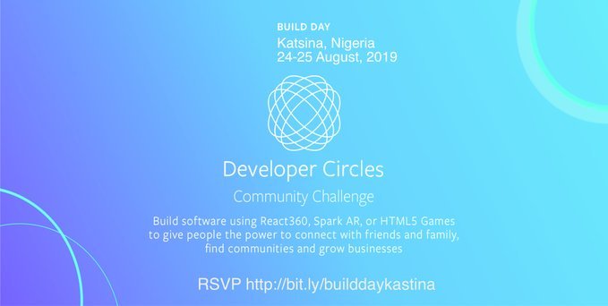 fx_maven's tweet image. Hello Katsina!!
Build Day Katsina 24-25 August, 2019 in partnership with Kirkira Hub!!
Learn how to build on Facebook Developer products network, exchange ideas, and learn from other developers within your community. #React360, Spark AR Creators and #HTML5 Games!