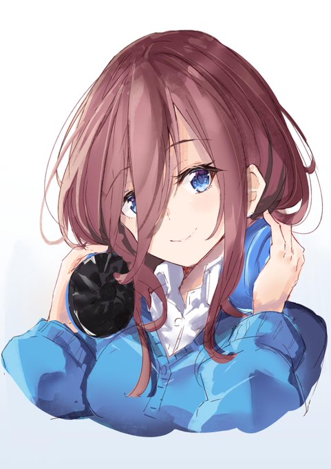 たぴおか◉🧋電撃文庫「うらがーる」発売中！さんがTwitterに投稿した中野三玖(五等分の花嫁)のイラスト。