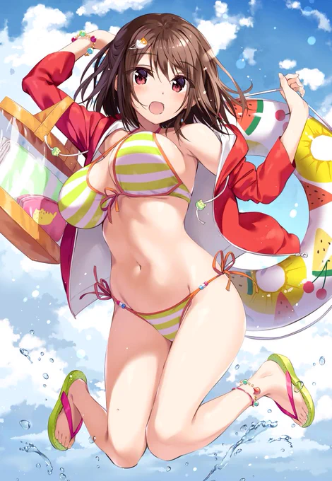幼なじみの女の子と海デート 