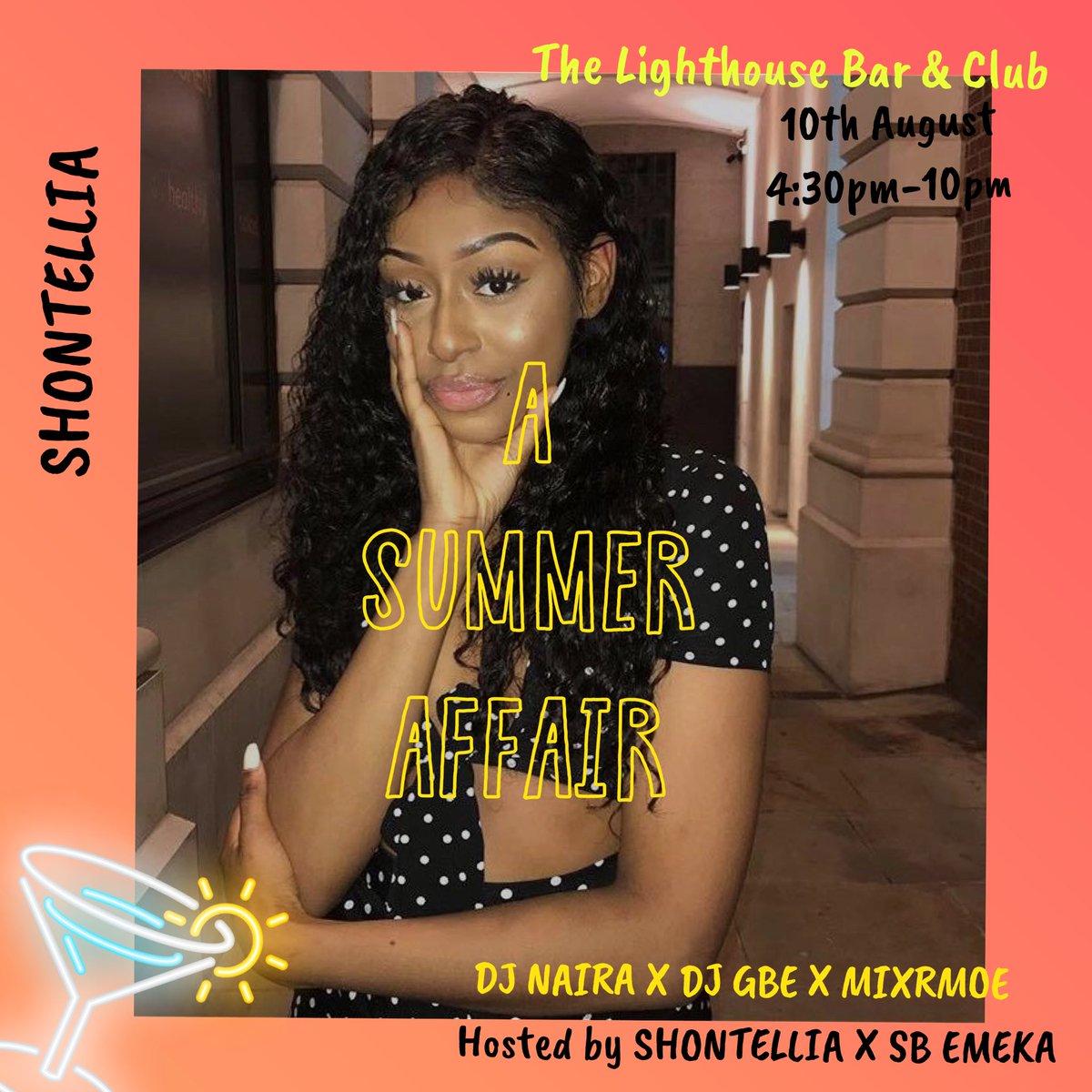 NYDAevents's tweet photo. 🚨🚨 2 DAYS LEFT until A Summer Affair!!!🎉🎉

Grab your tickets guys, @sb_emeka and @Shontellia will be hosting on the 10th. 

It’s gonna be a vibe and a day you don’t wanna miss🗣. Come turn up with Nyda at ‘A Summer Affair’ this Saturday!!🤘🏾

Tickets: https://t.co/Ou2wpleeum https://t.co/tOXpi9lI85