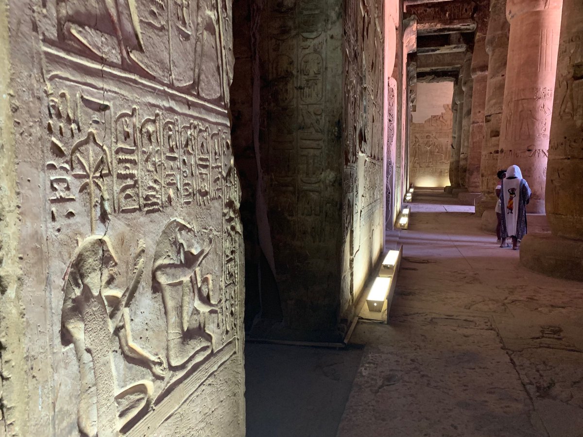 This one is for the ⁦<a href="/pfsnation1/">pfsnation</a>⁩ fam : We are finally at Abydos. The foundation of our Philadelphia Freedom Schools’ Pathways curriculum is captured here in a series of inscriptions. Here are Seshat and Djehuty. This is where reading and writing counts. #HUStudyAbroad1019