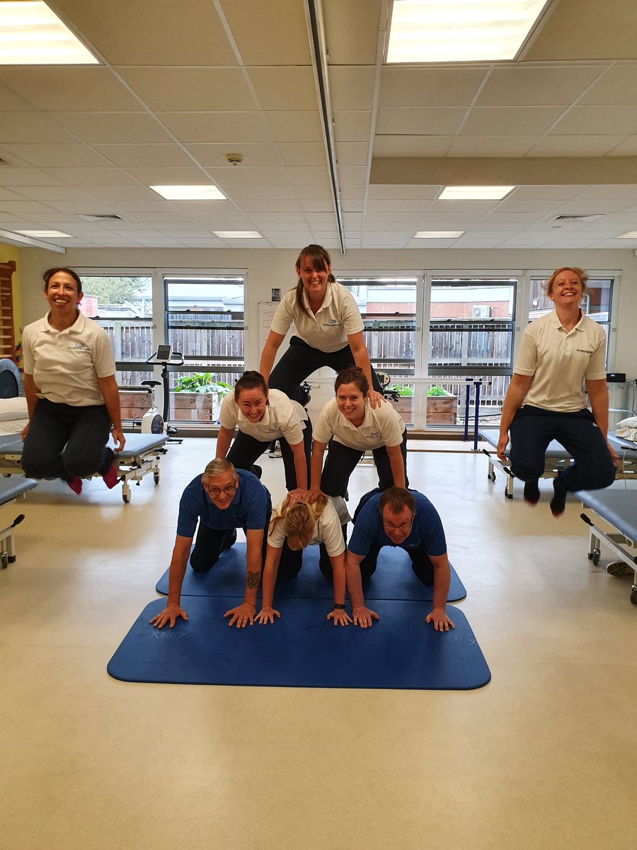 JenniferFairhu1's tweet photo. Walkergate Park Physio team are always up for a challenge...@ntwahp now let's see your answers to our weekly question (we're all stuck..still in the pyramid)
#AHPsActive #WeActiveChallenge #walkergatepark #neurophysio @WeAHPs
@CSPNorthEast @KatieOates11 @SamD199 @SarahWaby1 https://t.co/bmQrpEQAAA