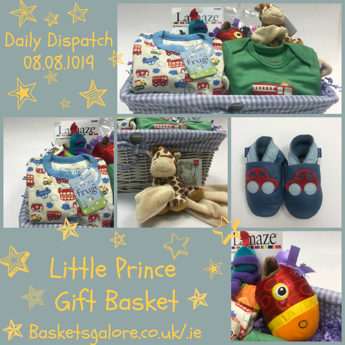 BasketsGalore's tweet photo. Today's Gift Basket Of The Day is .... Little Prince Baby Gift Basket  >> (link: https://t.co/ZhSulnkon8)  😍 RT, Like &amp; Follow to enter #prize draw to #win a Gift Basket. More info via our blog. #dailydispatch #gifts #competition #babyboy #babygift https://t.co/vB8aWyjJ8K