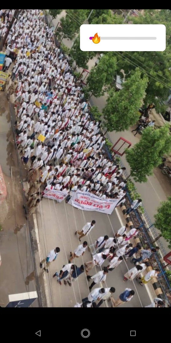 8667Sreeja's tweet photo. Firm step against NMC...we will continue this till they come down nd accept our protest...#HataoNMC #KTRTRS #narendramodi https://t.co/EgyAcunt72