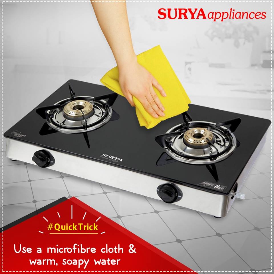 surya_roshni's tweet image. Here’s a handy #QuickTrick to clean your newly bought #SuryaGlassCooktop RT to spread the word!
To know more about Surya Glass Cooktops, visit surya.co.in/glass-cooktop