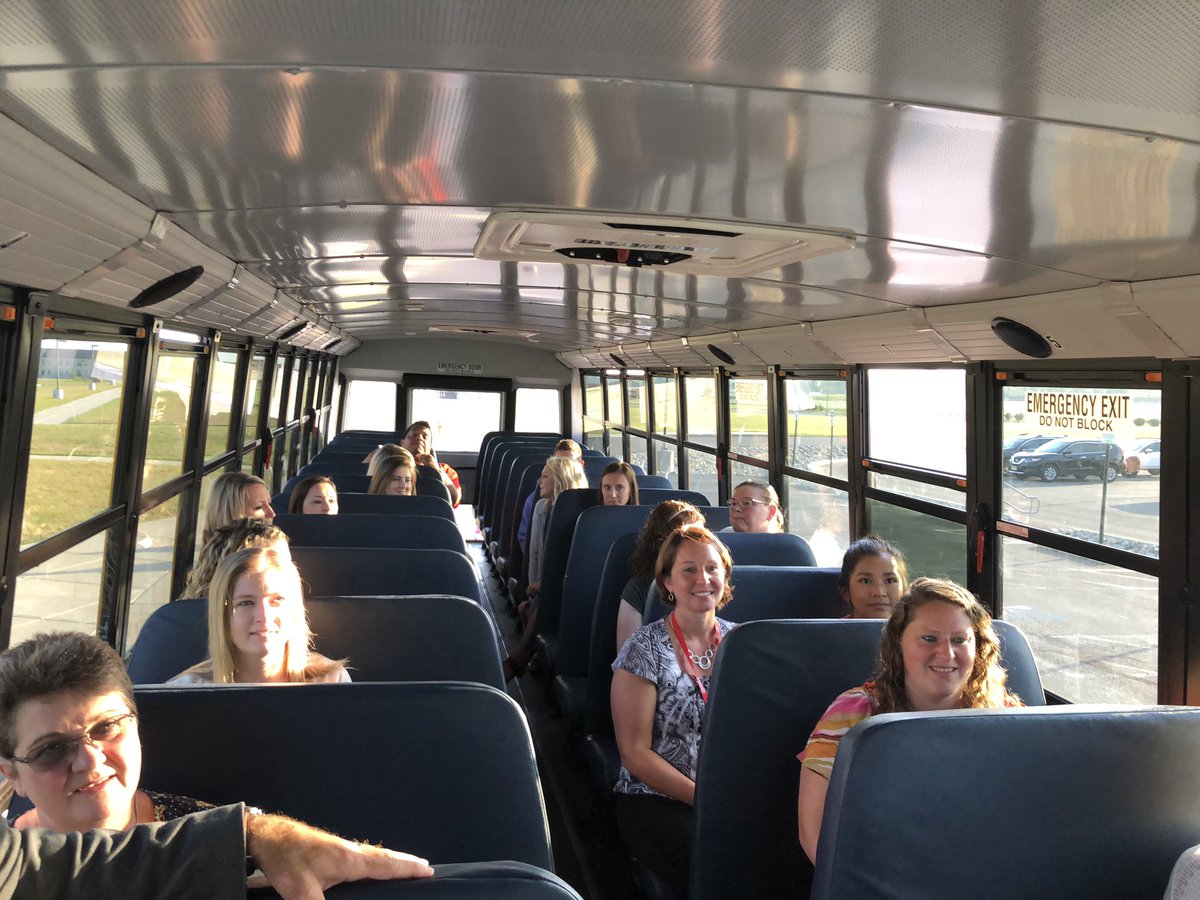 CirclevilleCity's tweet photo. Our new @CirclevilleCity staff Tigers 🐾 are off on their tour of Round town and the community they will be serving. 🚌 Welcome to the Red &amp; Black Family! https://t.co/Kdy81CJDtv