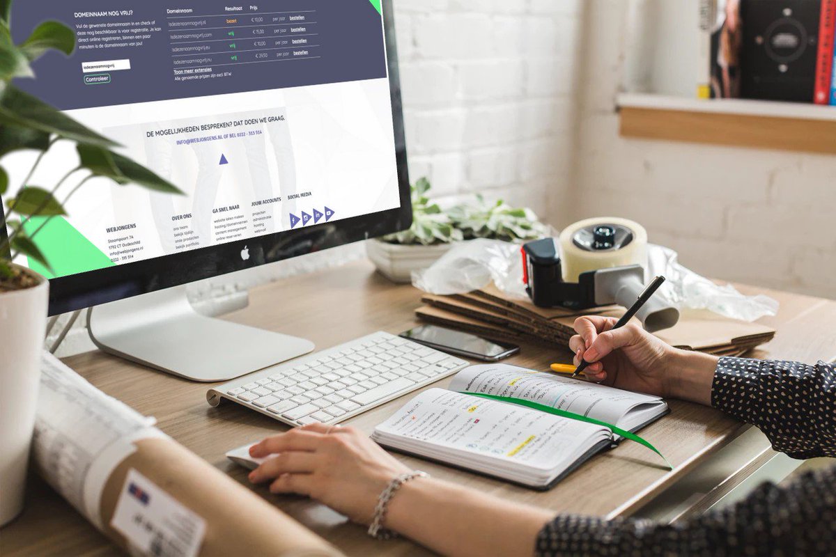 Even snel checken of een domeinnaam nog beschikbaar is? Kijk op onze website en controleer de beschikbaarheid van de meest voorkomende extensies: webjongens.nl/hosting#domein…