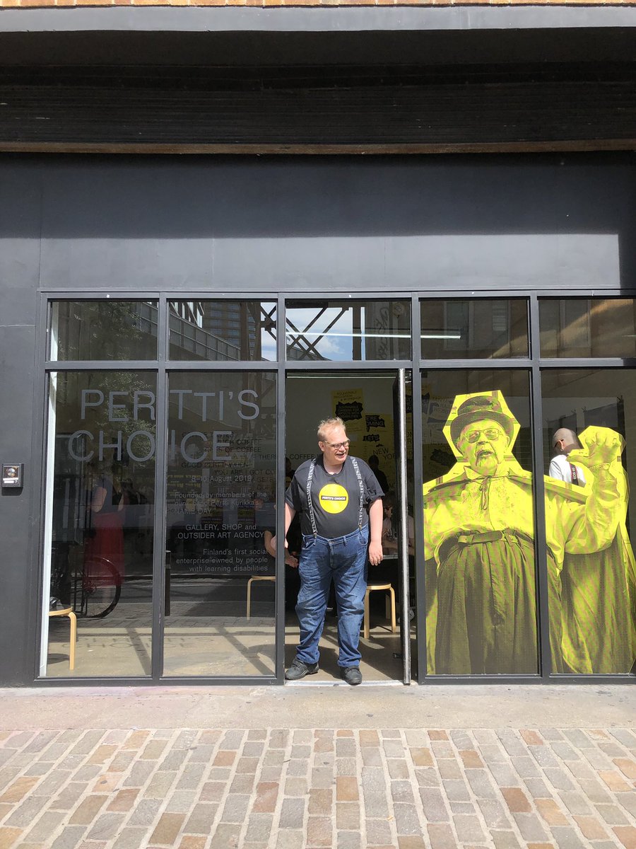 FinInst_UK_IRL's tweet photo. We are open!! Come and enjoy a cup of coffee while browsing amazing outsider art! We are open today until 6pm, Friday from 10.30am-4pm and Saturday 10.30am-6pm! #perttischoice #outsiderartfinland @ace_national @taiketweet @Autismisaatio @okmfi @finlandinuk @EU2019FI @tanyaraabe https://t.co/AuA4dRLxJ6