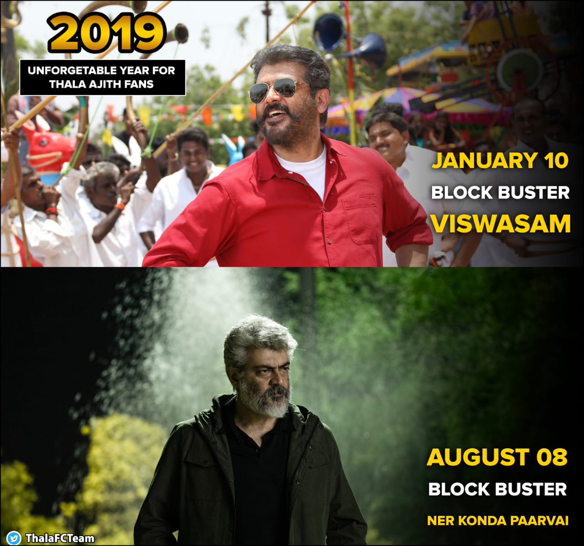 rudra_sammu's tweet photo. MARK THIS TWEET 📢

'#NerKondaPaarvai'- Will Be the Highest BoxOffice Collection Of 2019 in SouthIndia..And Biggest Blockbuster of 2019 😎 🔥

Take Screenshot if You Needed!

#NerkondaPaarvaiReview 
#NKPFDFS 
#NKPFestivalBegins https://t.co/cJRGhYpYxX