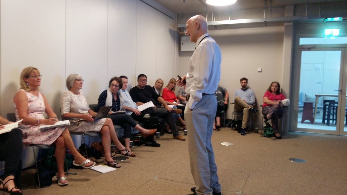 katedal's tweet photo. Peter Fonagy stimulating international debate at our leadership summer school with the inside line on UK mh policy @CORCcentral @AFNCCF https://t.co/K9mr8aUw2U