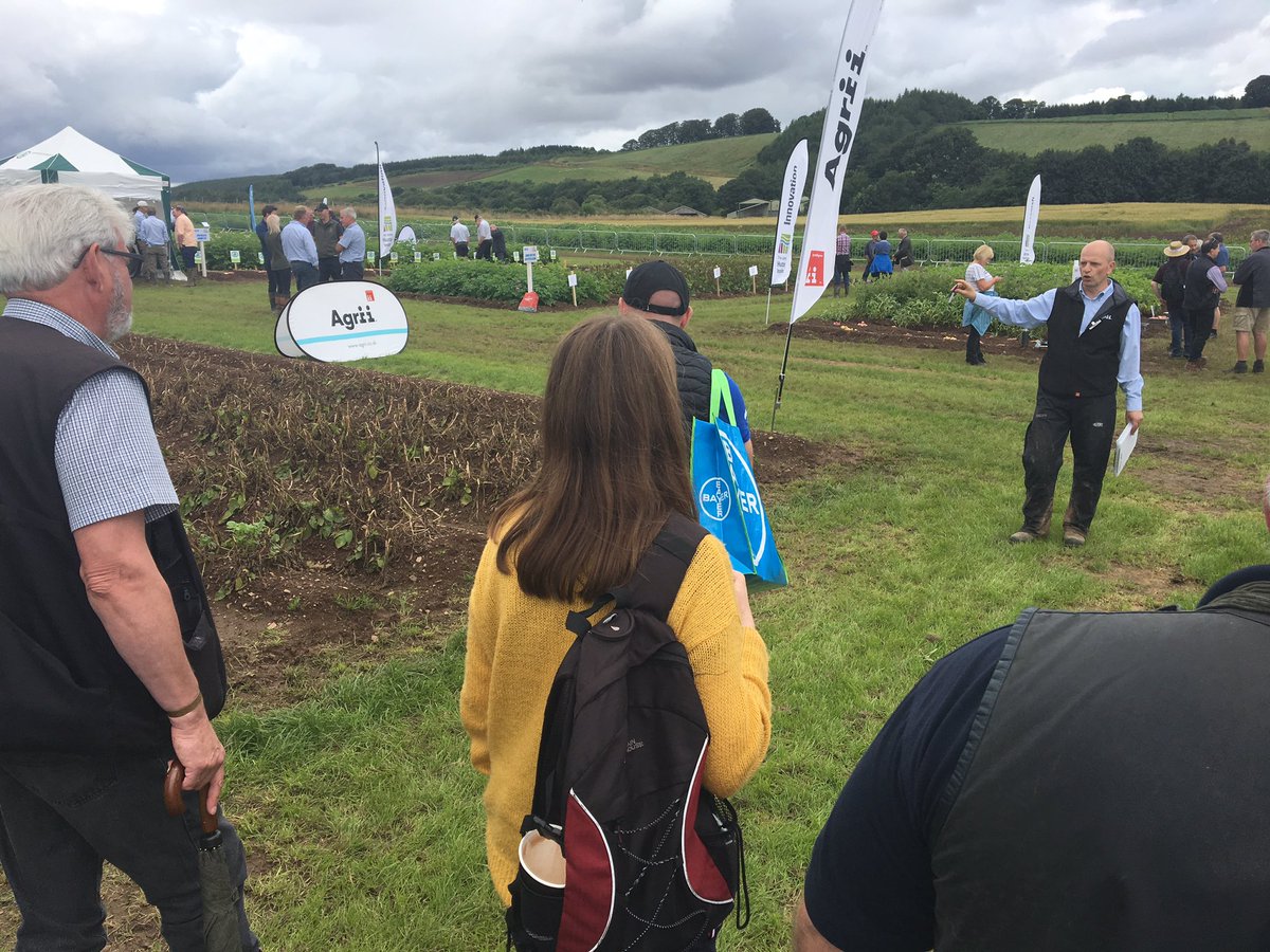 accunnington's tweet photo. Desiccation is a key discussion topic here at #PotatoesinPractice. Will be important for storage next year to have viable alternative strategies with the loss of #diquat to cope with. Timely skin set remains a fundamental need for successful storage... #sbcsr @AHDB_Potatoes https://t.co/i47Lqv71J1