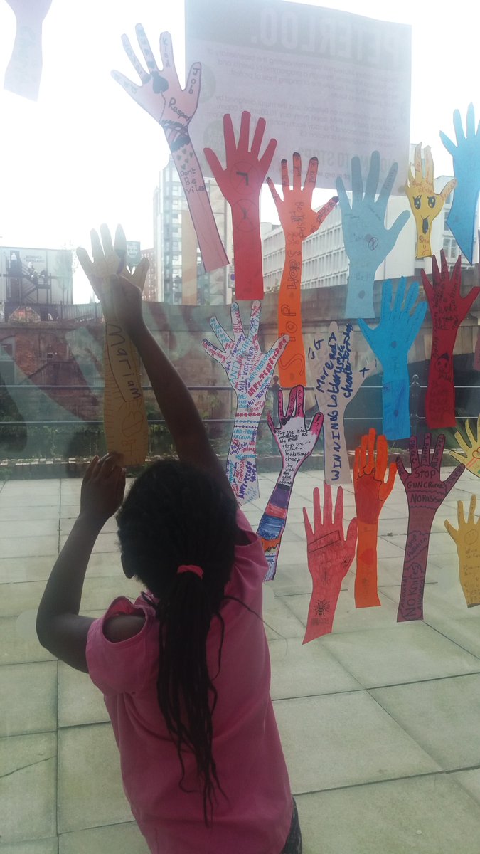 JDonnelly1984's tweet photo. Rise! We are installating thousands of hands rising up & giving voice to those who contributed from across the country and even some from France inspired by Peterloo #PHMPeterloo @PHMMcr @StanleyGrovePA @BuildBridgeArt https://t.co/ybxcAJ3fRx
