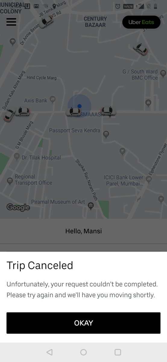 mansibhandari11's tweet photo. @Uber_India @Uber_Support Your drivers cancel after asking for location as can be seen in screenshots below and then you charge customers cancellation fee while they are frantically trying to rebook after waiting forever. https://t.co/exTFk3HJ9r