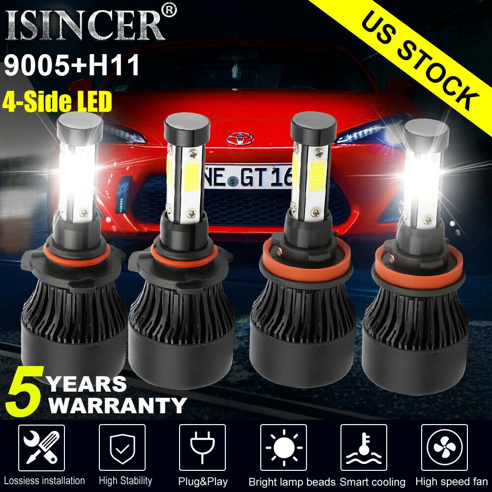 menadesk's tweet image. #Automotive #4Side #6000K #672000LM #9005H11 9005+H11 6000K 672000LM Combo 4-Side CREE LED Headlight Kits High Low Lamp Bulb: 9005+H11 6000K 672000LM Combo 4-Side CREE LED Headlight Kits High Low Lamp Bulb Price : 25.89 xkoop.com/9005h11-6000k-…