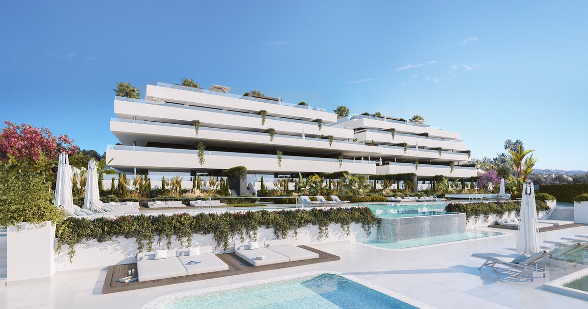 MarbellaDream's tweet photo. Apartment for sale in Estepona, El Campanario✨This new and modern complex composed of boutique penthouses and 29 totally exclusive apartments, has terraces with beautiful views of both the sea and the communal pool, this complex is characterized by its high quality of materials. https://t.co/p7YELDDp4S