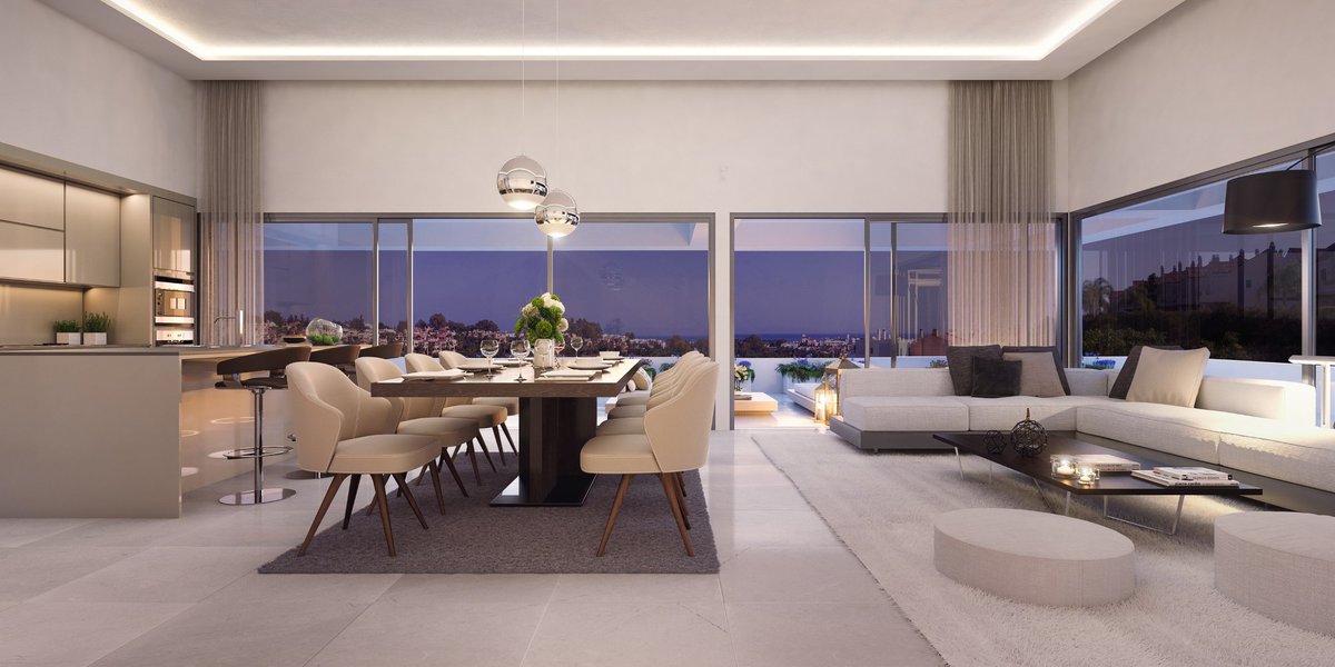 MarbellaDream's tweet photo. Apartment for sale in Estepona, El Campanario✨This new and modern complex composed of boutique penthouses and 29 totally exclusive apartments, has terraces with beautiful views of both the sea and the communal pool, this complex is characterized by its high quality of materials. https://t.co/p7YELDDp4S