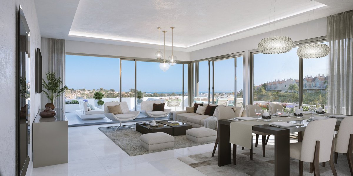 MarbellaDream's tweet photo. Apartment for sale in Estepona, El Campanario✨This new and modern complex composed of boutique penthouses and 29 totally exclusive apartments, has terraces with beautiful views of both the sea and the communal pool, this complex is characterized by its high quality of materials. https://t.co/p7YELDDp4S