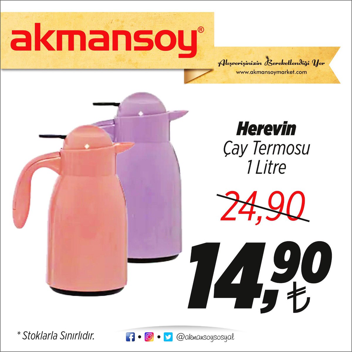 akmansoysosyal's tweet photo. ZÜCCACİYEDE ŞIK FIRSATLAR
👇👇👇👇👇👇👇👇👇👇👇
#kahramanmaraş #alışveriş #süpermarket #indirim #market #reyon #ucuzluk #kampanya #perakende #akmansoy #bolluk #bereket #akmansoysosyal #herevin #caytermosu https://t.co/QzrAXn7FV6
