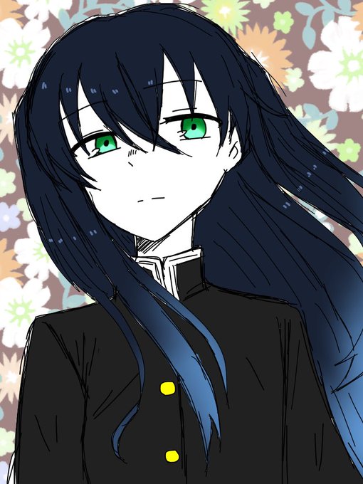 ちょこさんがTwitterに投稿した時透無一郎(鬼滅の刃)のイラスト。