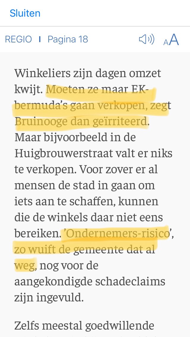 AlexHarren's tweet photo. Ik ben verbijsterd gelezen het NHD van vandaag over reactie burgemeester Alkmaar over EK wielrennen. Dat dit de opstelling is van gemeente Alkmaar richting haar eigen ondernemers. https://t.co/dYcaoIFG1x