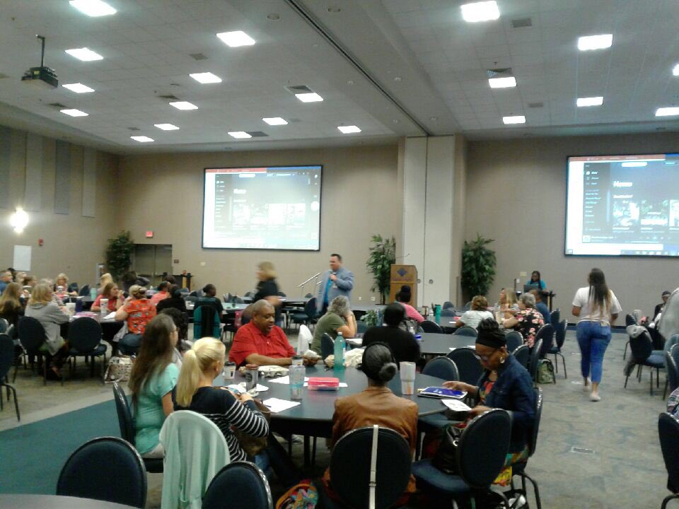 shawnwigg's tweet photo. Kicking off the @DuvalSchools Paraprofessional #Math Training with an overview of how tricks have damaged student understanding. Using the current #pemdas debacle as an example. Today we Kick the Tricks and move towards true math understanding as a team. #teamduval #iteachmath https://t.co/6vtBsdlrzb