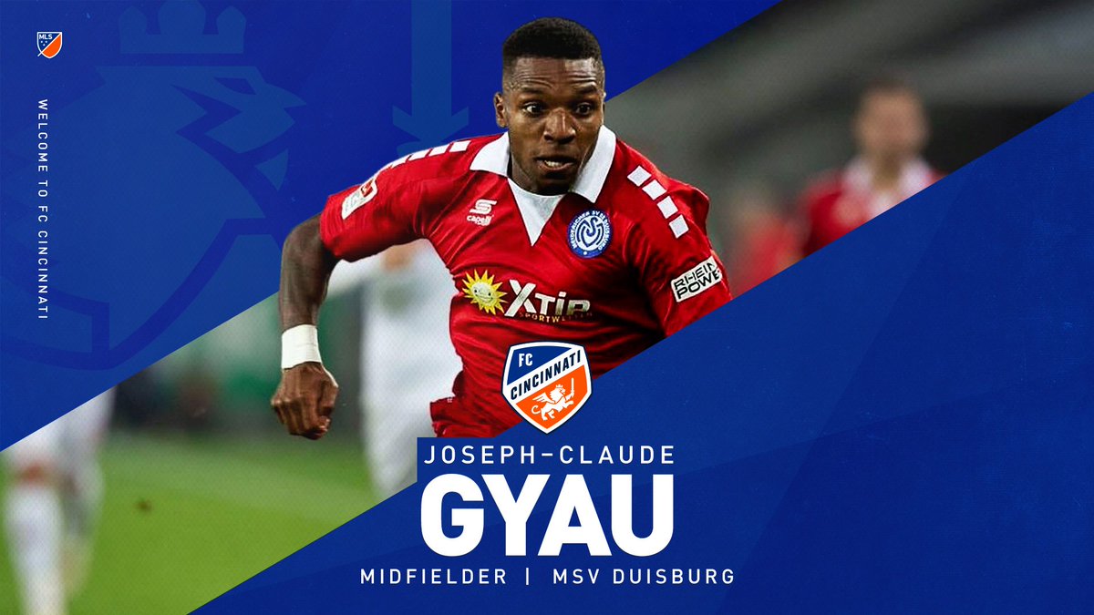 fccincinnati's tweet photo. #FCCincy have acquired winger Joseph-Claude Gyau from @MSVDuisburg. Welcome to the ๐ถ&๐ท, @36finest!
๐ฐ: https://t.co/eAUZDEt4uw https://t.co/XdZ9v6La54