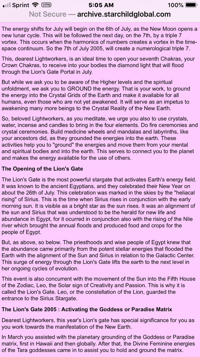 Since then, fake psychics, pseudo-astrologers & ”Reiki masters” have created an entire mythology around this event from 1998 activating your 3rd eye if you are a Felinidae or Sirius ★ starseed but not until around 2005, before it really took off in 2017.