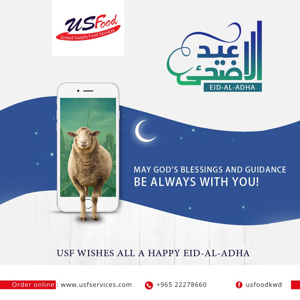 USFOODKW's tweet photo. Always rely on the original. United Supply Food services wishes all a Happy Eid-al-Adha. 
#EidAlAdha #Eid #EidMubarak #BakrId #Bakrid https://t.co/Lrj7luU0mZ