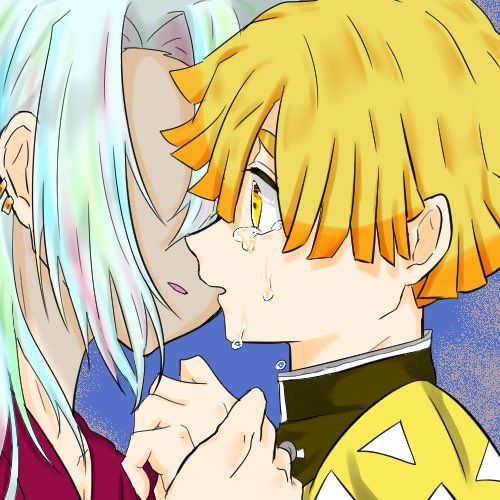 なもたさんがTwitterに投稿した我妻善逸(鬼滅の刃)のイラスト。