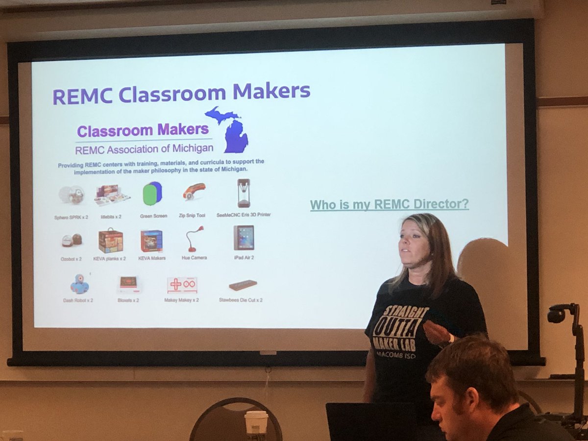 drjennparker's tweet photo. The launch of #makerday @MacombISD with @tcconley29 and @REMCAssociation #cmaker @jharding @AmyYednock https://t.co/06OTR2T3Ld