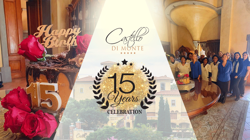 In celebration of @CastelloDiMonte's 15th birthday this month they are offering 15% off accommodation packages & 15% off wedding packages. These offers are valid from August - September 2019
Terms & Conditions Apply
#AccommodationSpecials
#PretoriaSpecials
bit.ly/2SemCMN