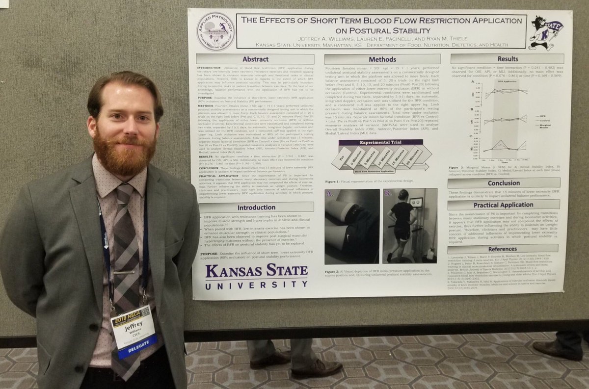 ApsmLaboratory's tweet photo. Throwback to Jeff representing @ApsmLaboratory at the 2019 @NSCA conference this summer! @KStateFNDH https://t.co/0D2vCsqLM6