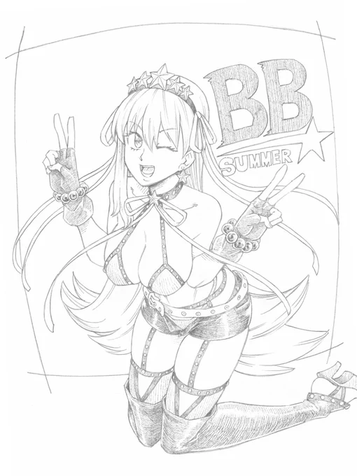 水着BBちゃん
また色塗ったらアップする

#FGO 