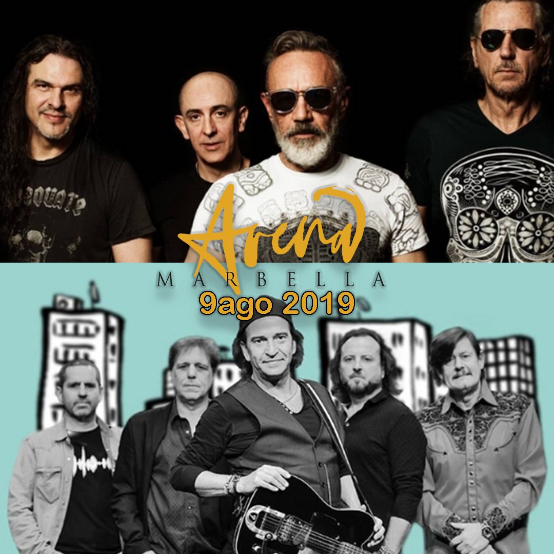 😍Mañana 9 de agosto llegó el día 👏👏 de disfrutar de la buena música española de <a href="/los_secretos/">Los Secretos</a> y de <a href="/launionnet/">La Unión</a> 🎤🎶🎵 en <a href="/arenamarbella/">Arenamarbella</a>  ...Ya estamos calentando para no parar de cantar👩‍🎤👨‍🎤. 
Entradas 👉🎫 ticketbell.com/musica/los-sec…