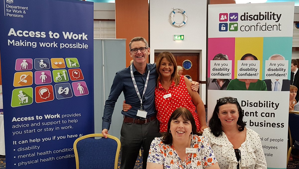 PeteJamiesonDWP's tweet photo. Successful day for #DisabilityConfident we have supported 4 companies to sign up to Level1, 4 to progress to Level 2&3 & thank you to @SignatureLiving who have signed up to be #DCLeaders. https://t.co/gbsxP7kGwl