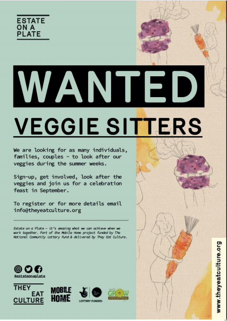 Wanted #VeggieSitters

Sign-up, get involved, look after the veggies and join us for a celebration feast in September!

#estateonaplate #preston #themobilehomeproject