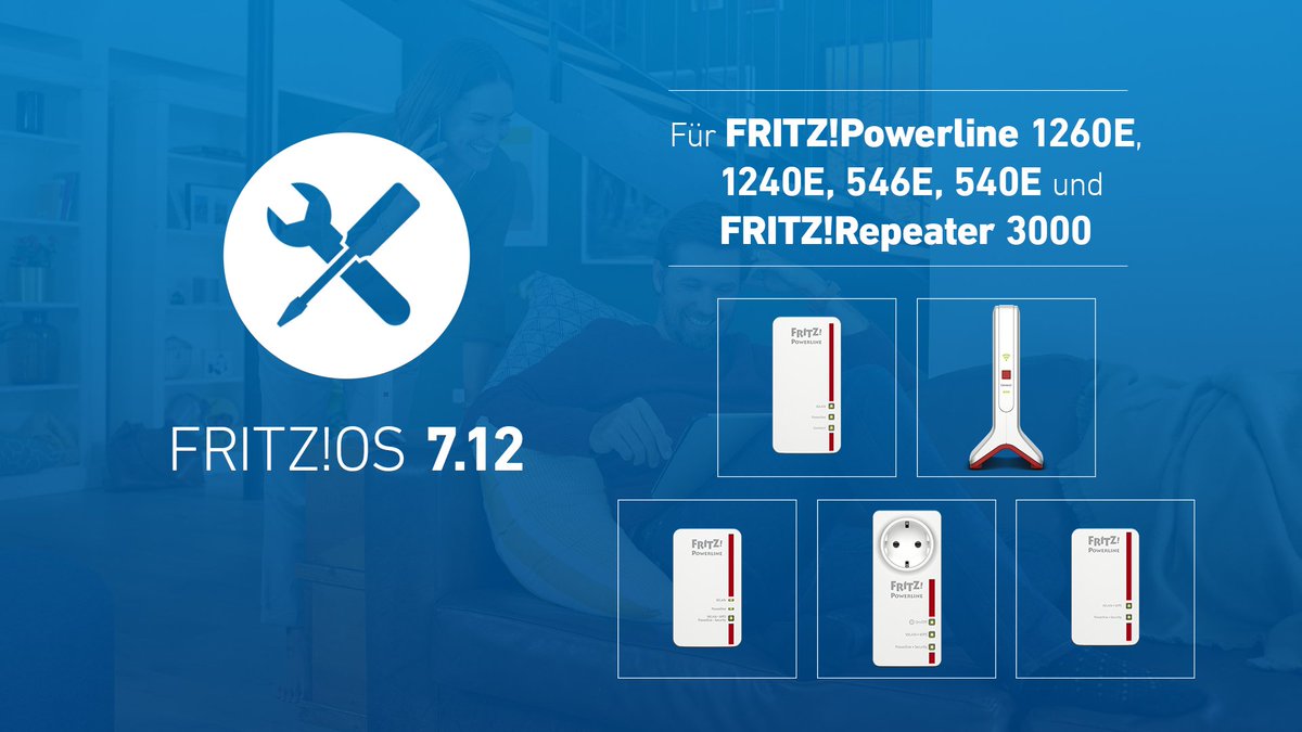 fritz_com_de's tweet image. Gleich fünf Produkte erhalten heute das Wartungsupdate auf FRITZ!OS 7.12: Alle FRITZ!Powerline-Geräte mit integriertem WLAN (1260E, 1240E, 546E und 540E) sowie der FRITZ!Repeater 3000. 🚀

#fritzrepeater #fritzwlan #fritzpowerline #update