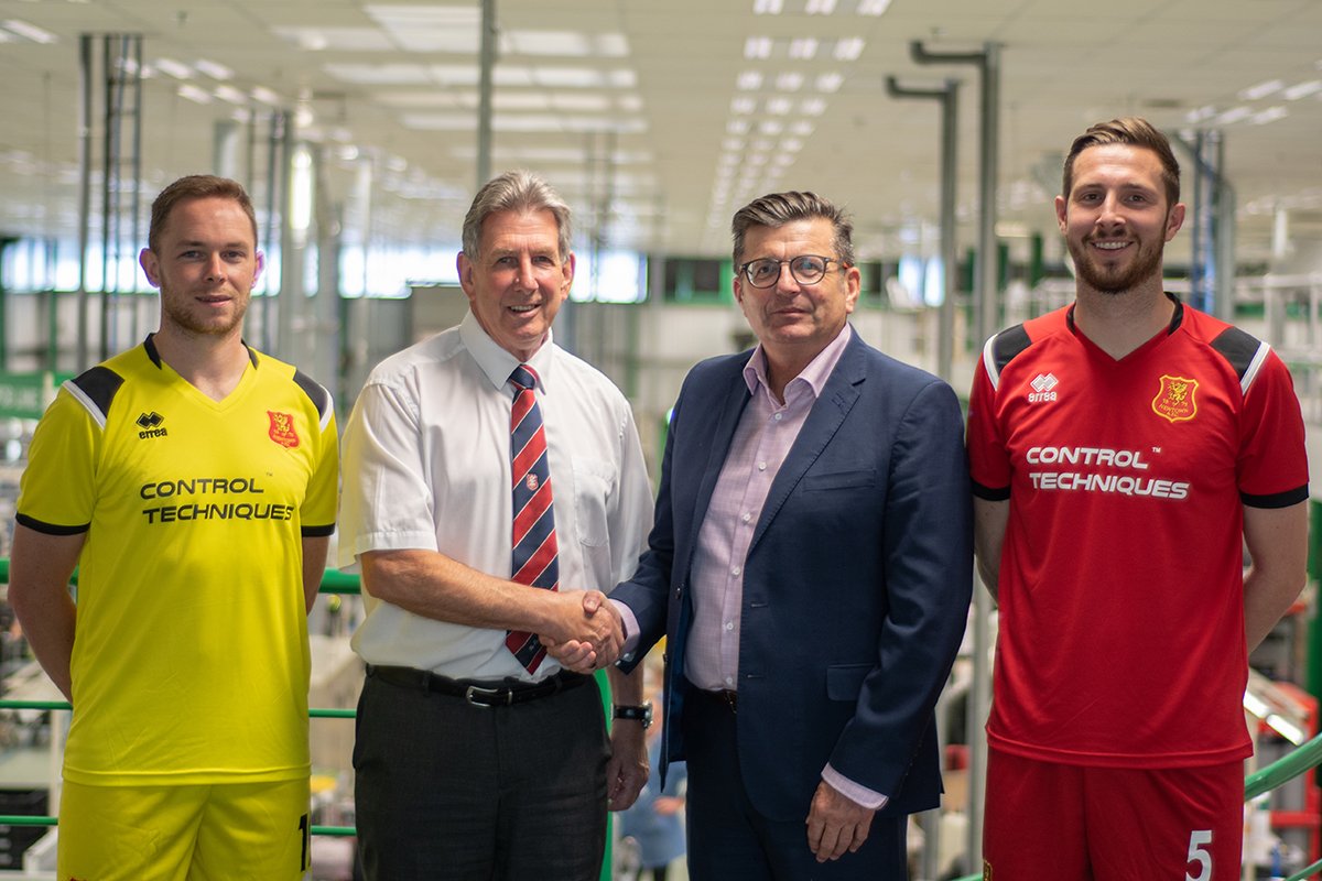 nidecdrives's tweet photo. Representatives of @NewtownAFC recently visited our Newtown manufacturing facility to show off their striking new kits #FriendsofCT ⚽👍🏴 https://t.co/iloY3momNG
