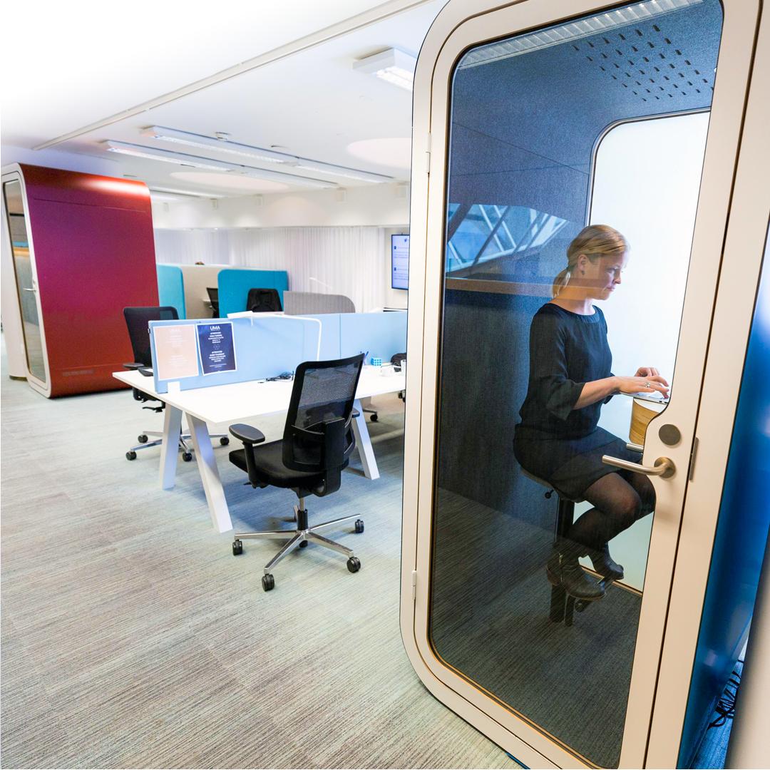 Burovision's tweet photo. Disrupt disruption! Don’t let acoustical distractions impair your team’s ability to think deeply. Framery acoustic pods provide a modern solution to the challenges of an open office. Discover the sound of silence at one of our showrooms today! https://t.co/ouXQJkGtFl